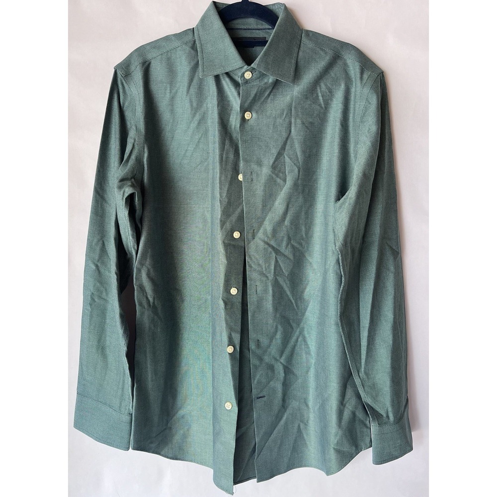 Banana Republic Men Green Button Up Long Sleeve Shirt Sz S‎